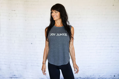O.U.R. SPECIAL EDITION - Joy Junkie - Women's Muscle Tank Top (Grey)